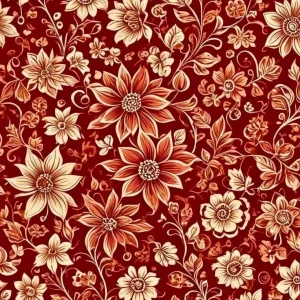 batik pastel merah